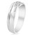 Mens Cut Diamond Wedding Ring 1/6cttw 10K White Gold High Polished Channel Set (H-I, I1)