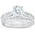 1 3/4Ct Diamond Engagement Matching Wedding Ring Set 14k White Gold (H-I, SI)