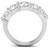 2 3/4 Ct Five Stone Diamond Wedding Ring 14k White Gold (H-I, I1)