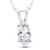 1/2ct Fancy Marquise Diamond Solitaire Pendant 14K White Gold (I-J, I1)