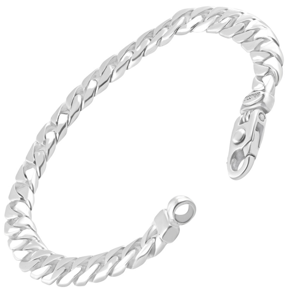 Men's 14k gold curb link bracelet Clearance