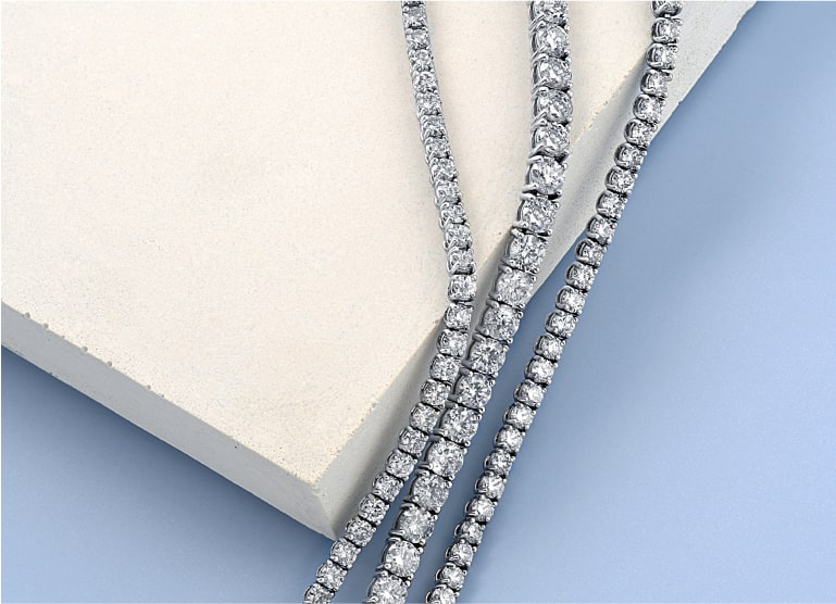 Layering Diamond Tennis Bracelet