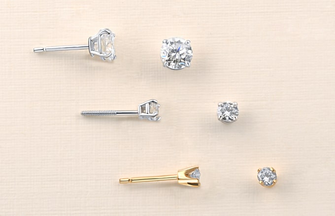 diamond stud earrings