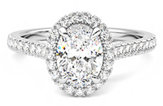 Halo Pave Ring