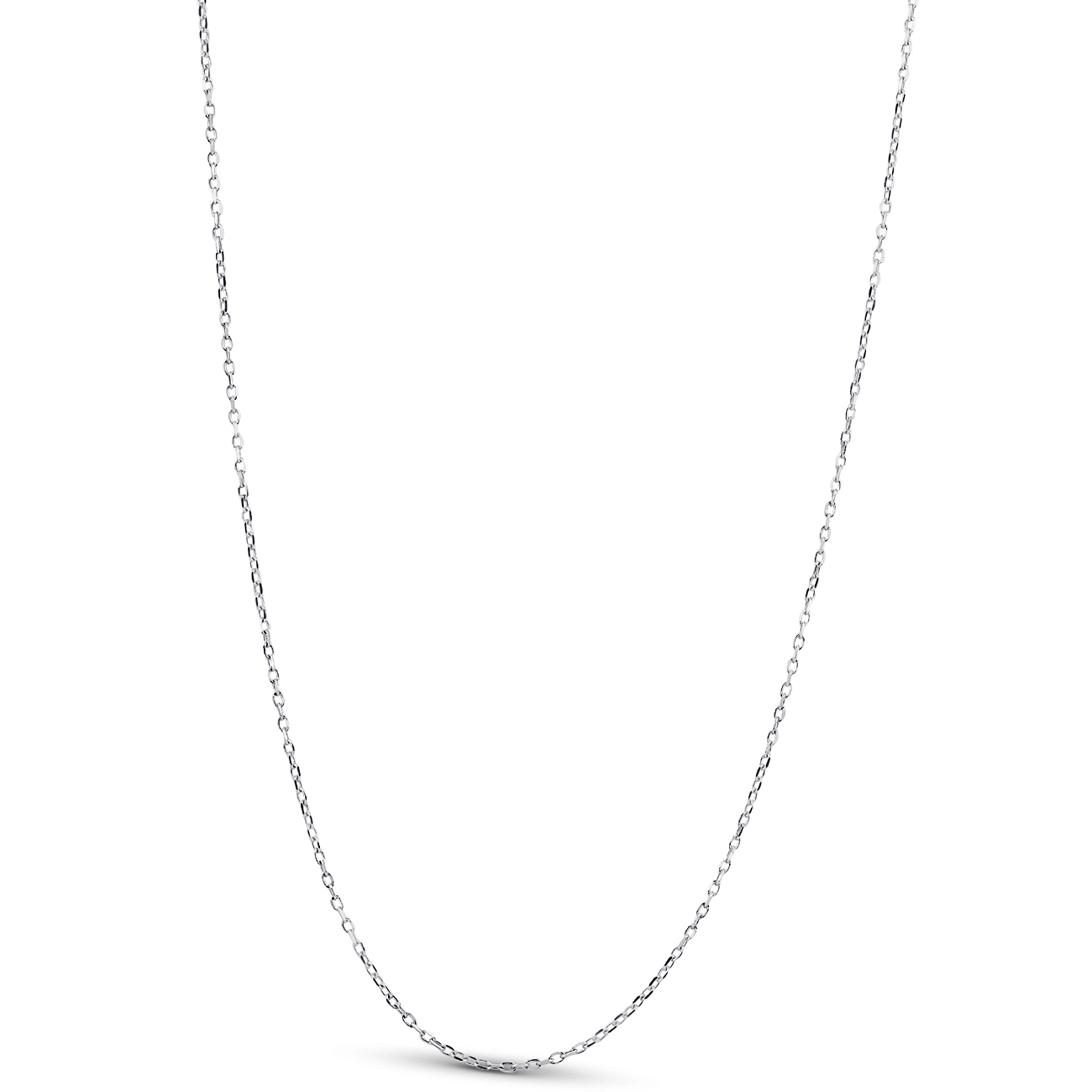 14k White Gold 18" Chain With Lobster Clasp 1.6 grams