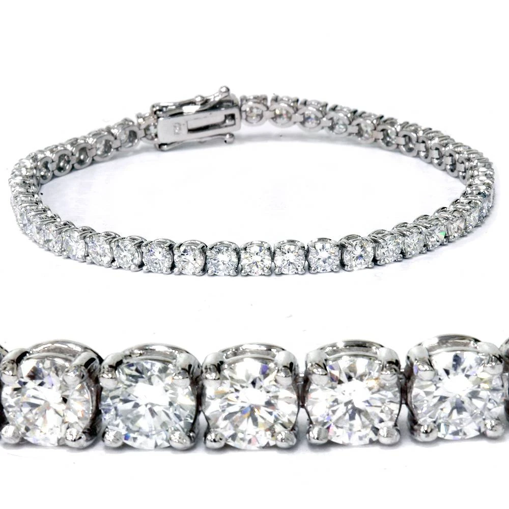 7 Ct T.W. Round Lab Grown Diamond Tennis Bracelet 14K White Gold 7" (G-H, VS)