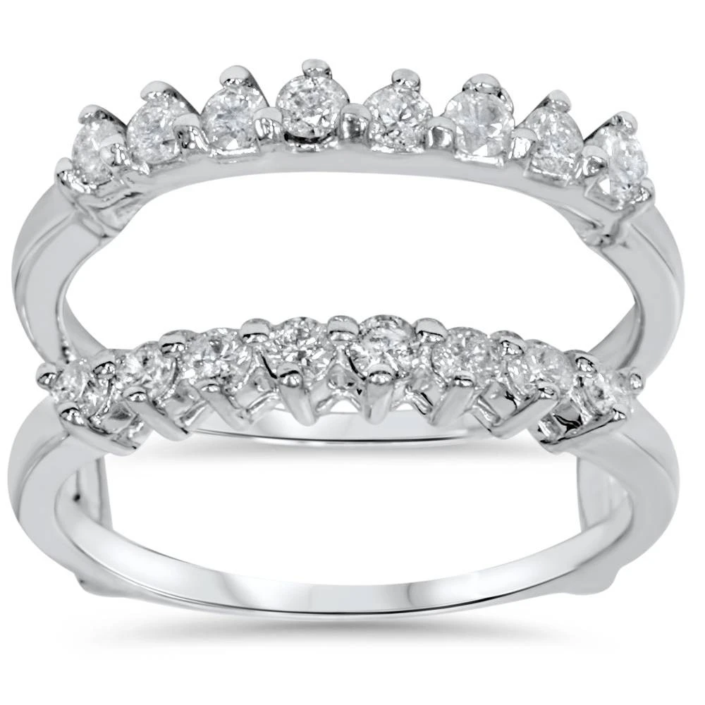 5/8ct Diamond Guard Ring Enhancer 14K White Gold (G-H, I1)