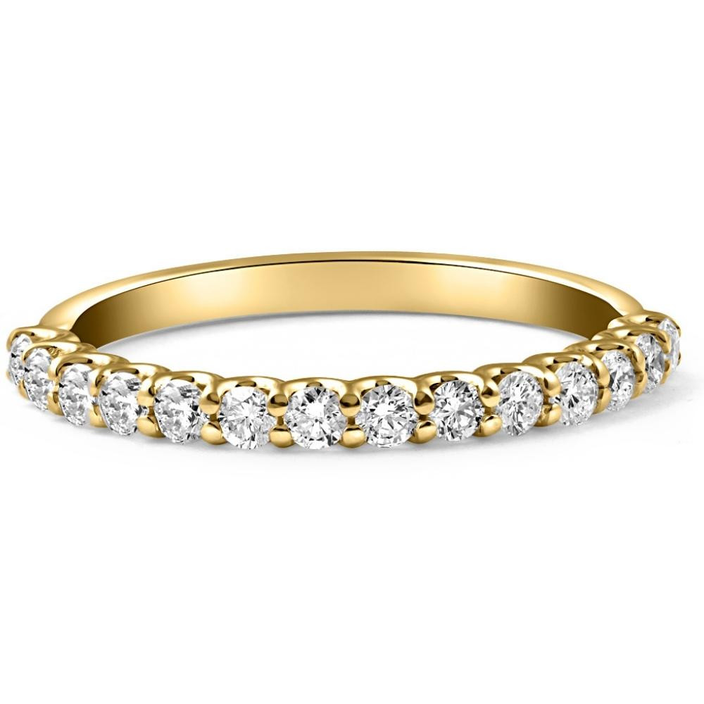 1/4Ct Diamond U Prong Ring in 10k White or Yellow Gold (G-H, I1)
