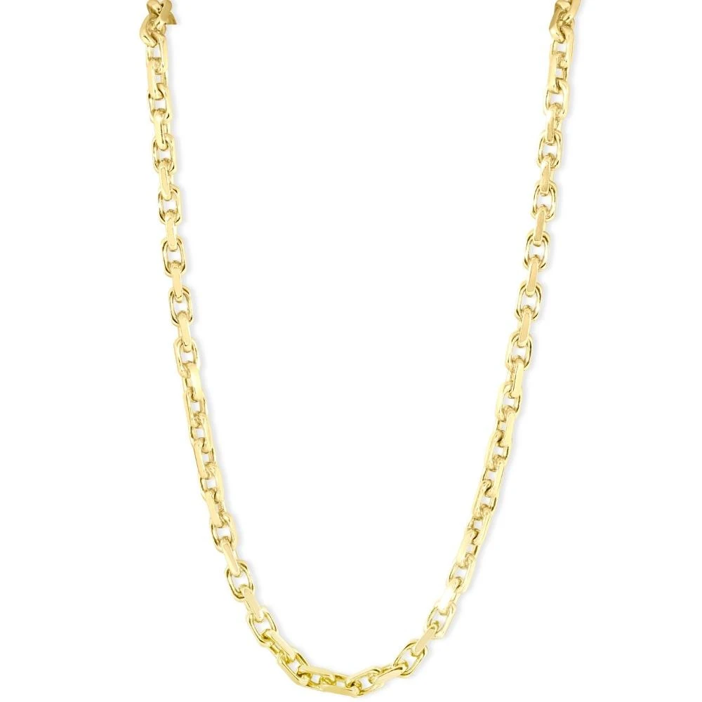 Men's (46g) Solid 14K Yellow Gold 4.5mm Flexible Link 22 " Necklace