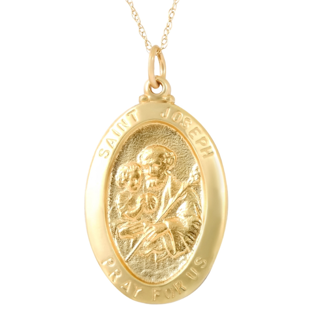 大平龍一 SOFVIPPLE Saint Gold 金 ED25 14k Yellow Gold St. Joseph Medal Pendant 1
