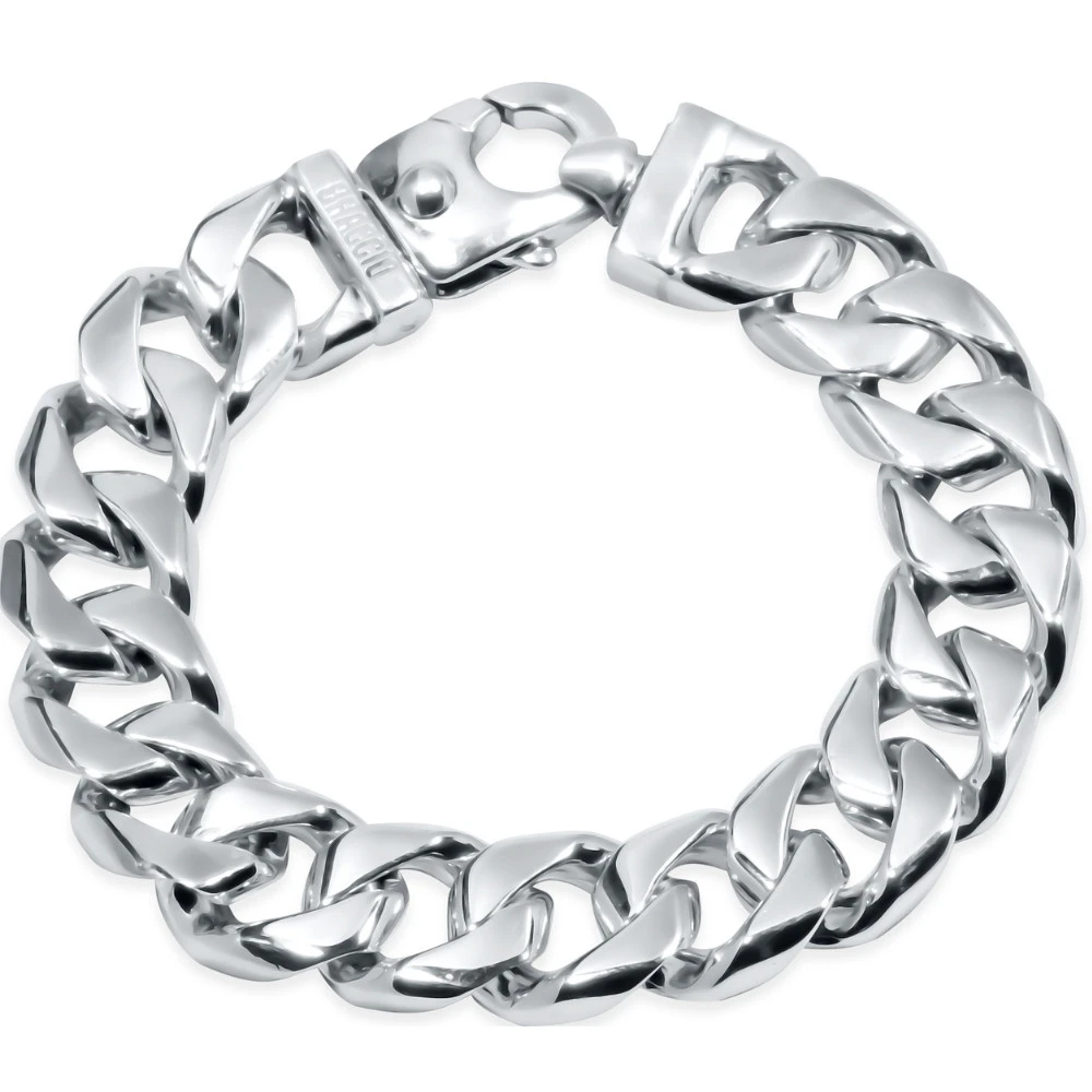 Men's Heavy Cuban Link 14k Gold (142gram) or Platinum (228gram) 15mm Bracelet 8.5"