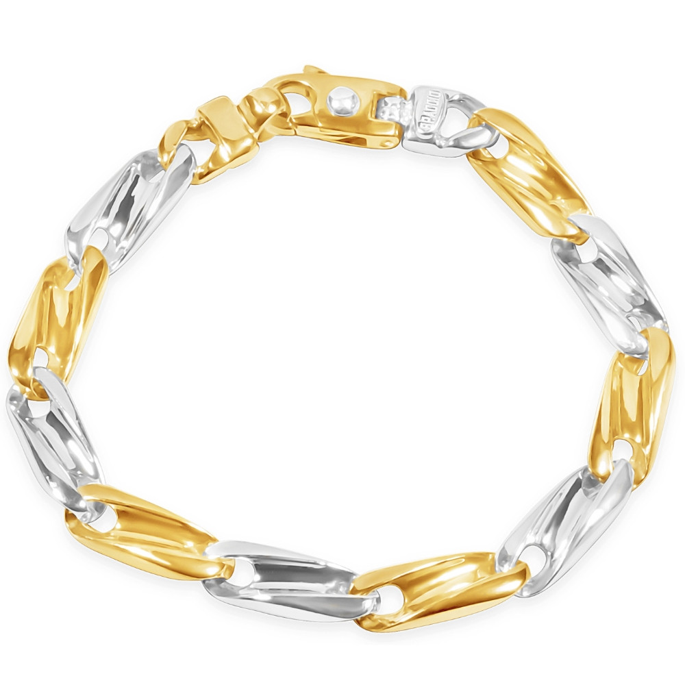 Men's Link 14k Gold (36gram) or Platinum (59gram) 8.5mm Bracelet 8.5"