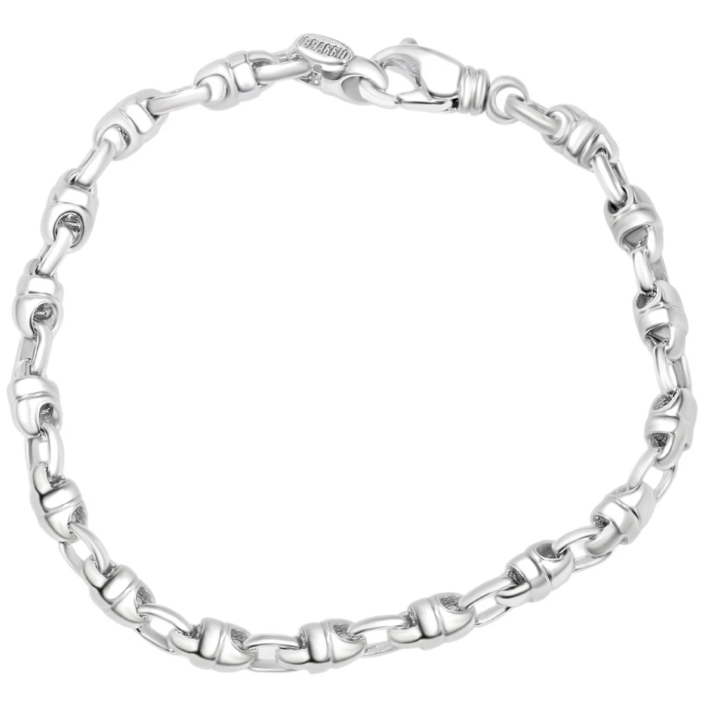 Men's Link 14k Gold (16gram) or Platinum (26gram) 5mm Bracelet 8.5"