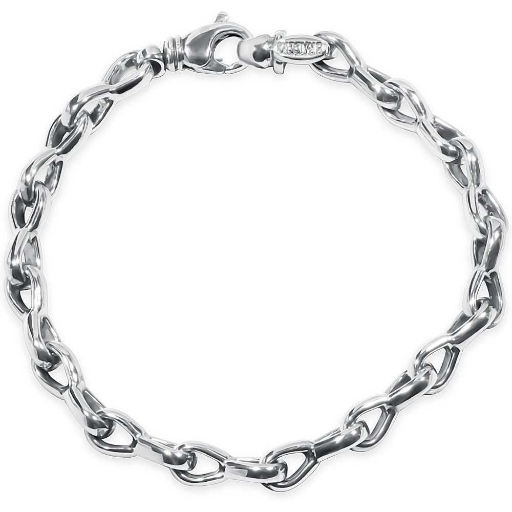 Men's Link 14k Gold (35gram) or Platinum (57gram) 7mm Bracelet 8.5"