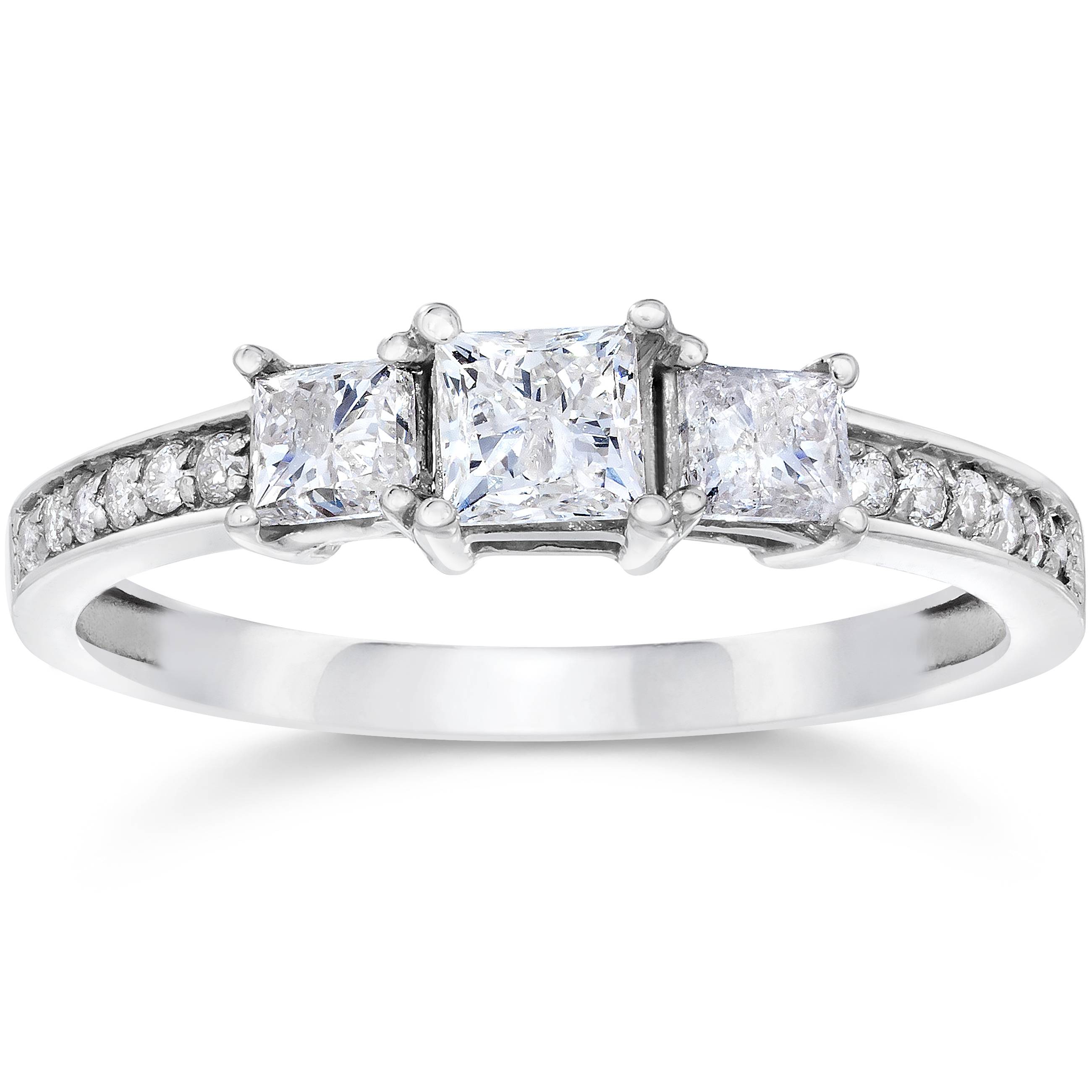 3 Stone Diamond Engagement Rings | Three Stone Engagement Rings | Valina  Three-Stone Style Engagement Rings - Engagement Rings Settings With Side  Stones | Side Diamond Engagement Rings | Valina Engagement Ring