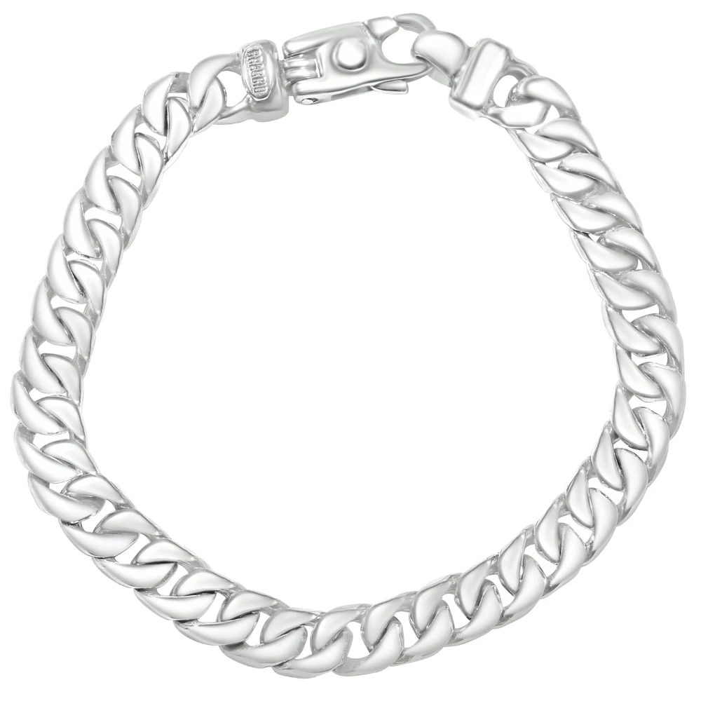 Men's Curb Link 14k Gold (34gram) or Platinum (55gram) 7.5mm Bracelet 8.5"