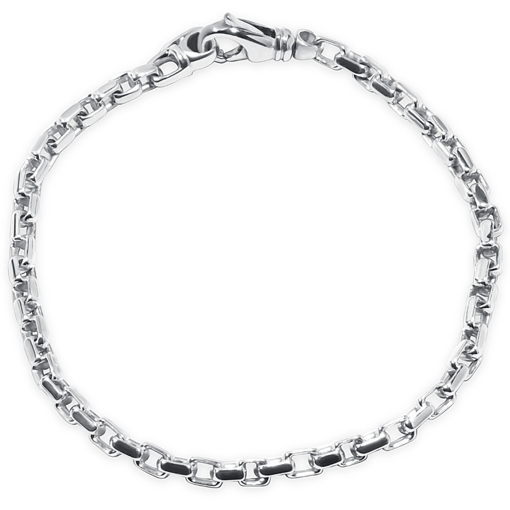 Men's 14k Gold (11gram) or Platinum (20gram) 5mm Link Bracelet 8.5"