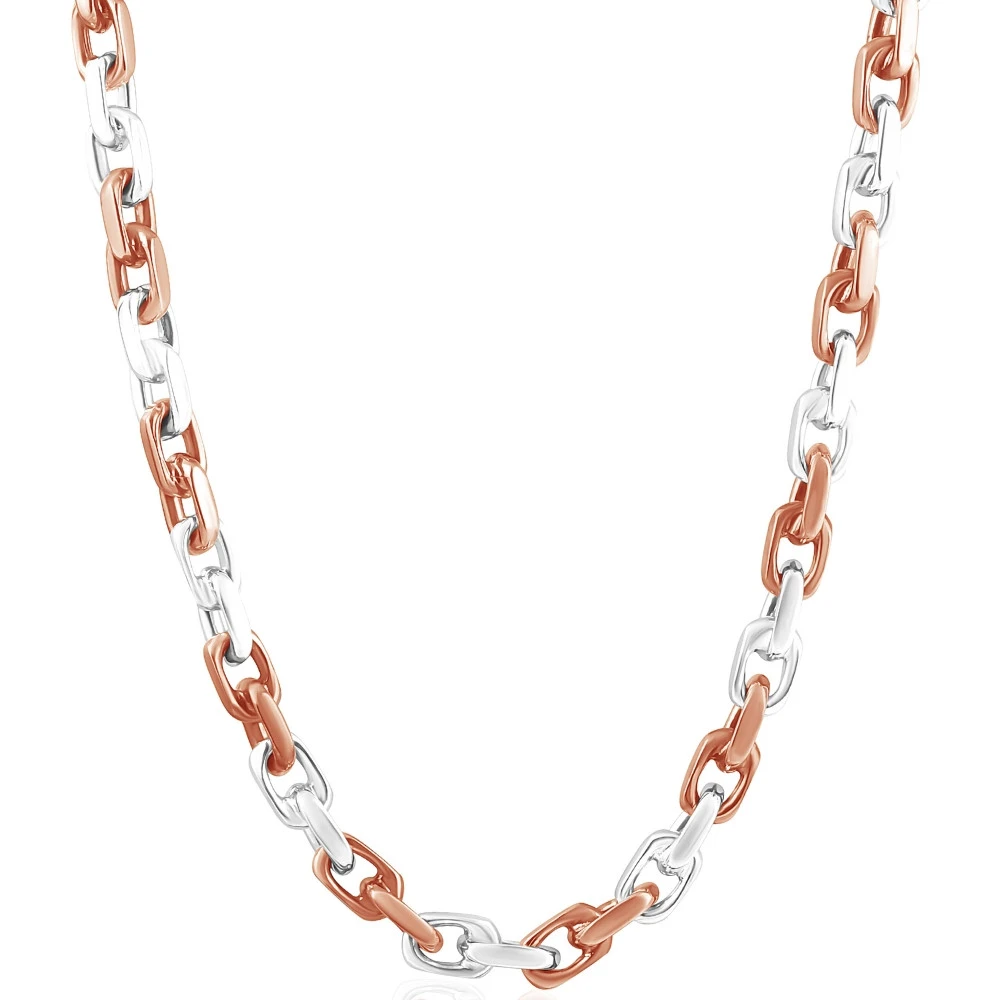 Men's 14k Gold (106gram) or Platinum (171gram) 6.5mm Link Chain Necklace 22"