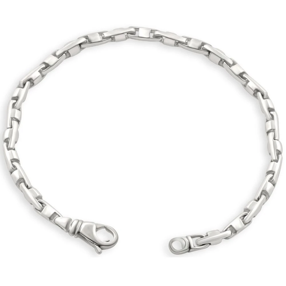Men's 14k Gold (16gram) or Platinum (30gram) 4mm Link Bracelet 8.5"
