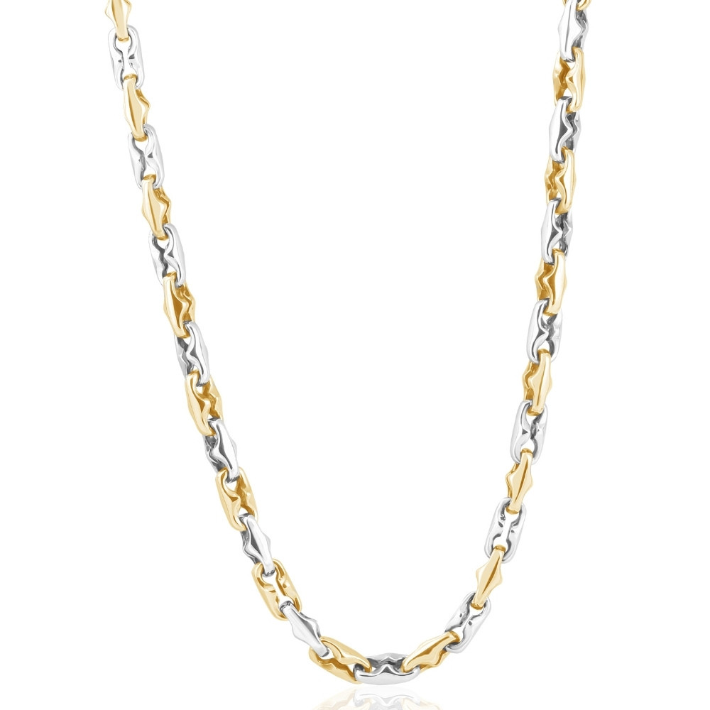 Men's 14k Gold (101gram) or Platinum (186gram) 6.5mm Link Chain