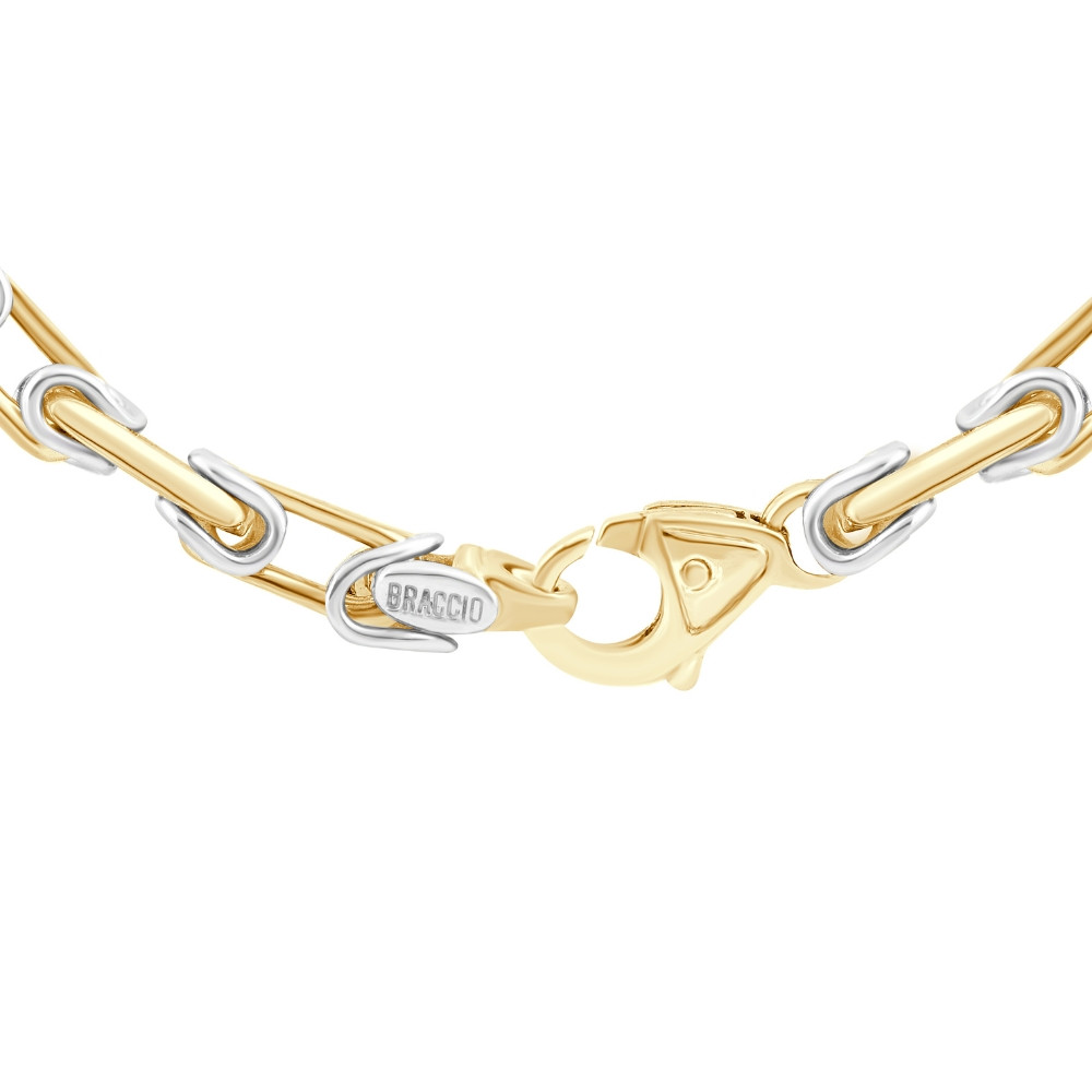 Men's 14k Gold (79gram) or Platinum (148gram) 5.5mm Link Byzantine Chain Necklace 24"