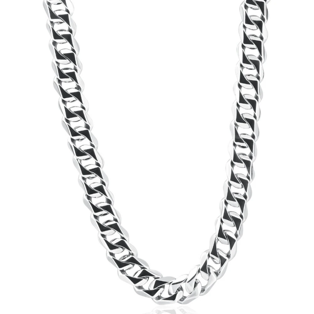 Men's Cuban 14k Gold (179gram) or Platinum (302gram) 13.5mm Link Chain Necklace 24"