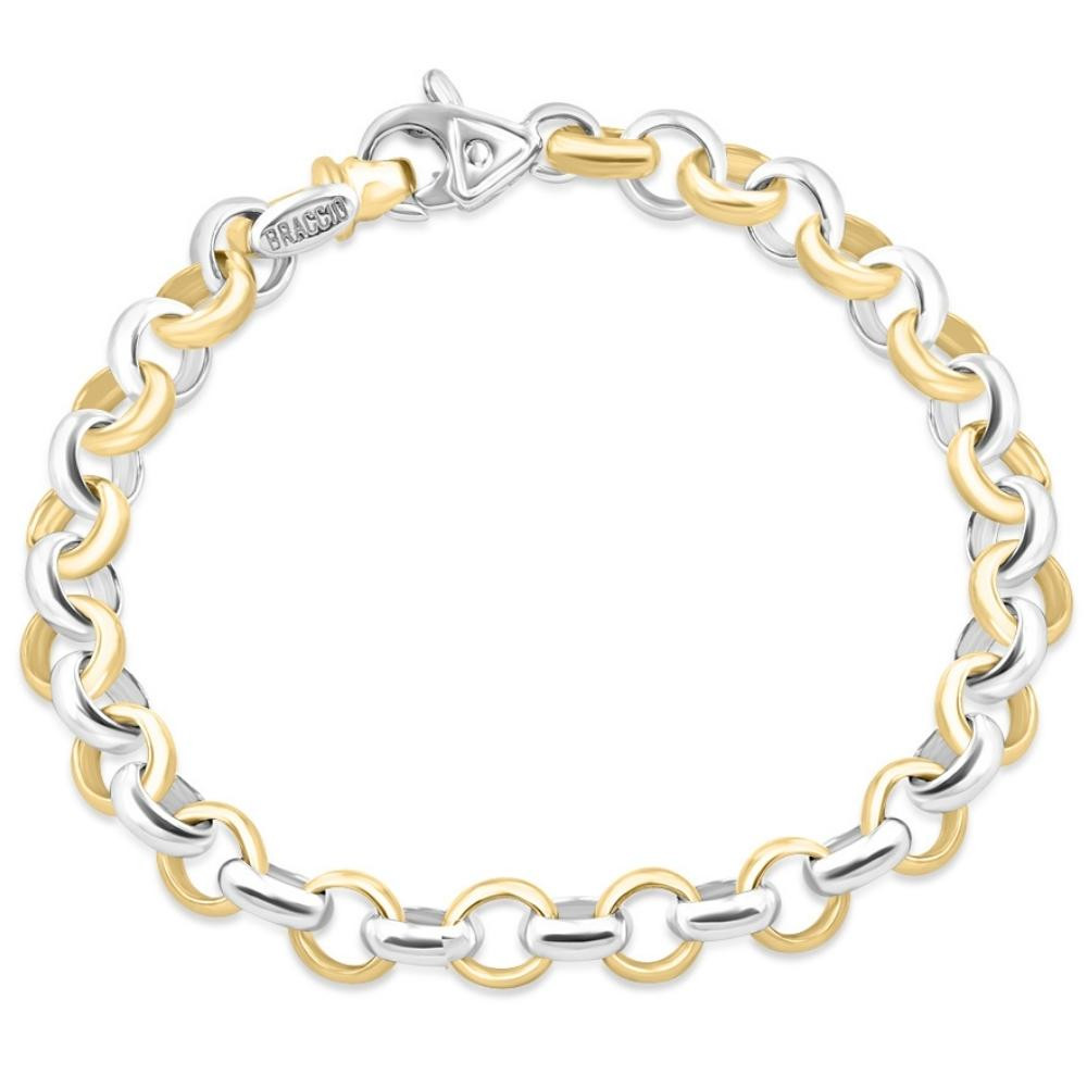 Men's Link 14k Gold (36gram) or Platinum (59gram) 8mm Link Bracelet 9"