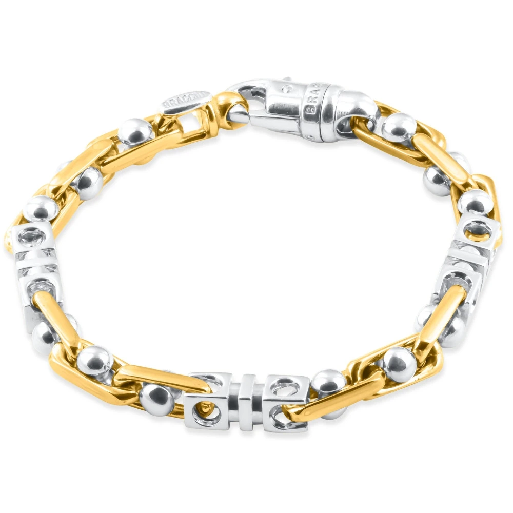 Men's Link 14k Gold (53gram) or Platinum (85gram) 7.5mm Bracelet 8.5"