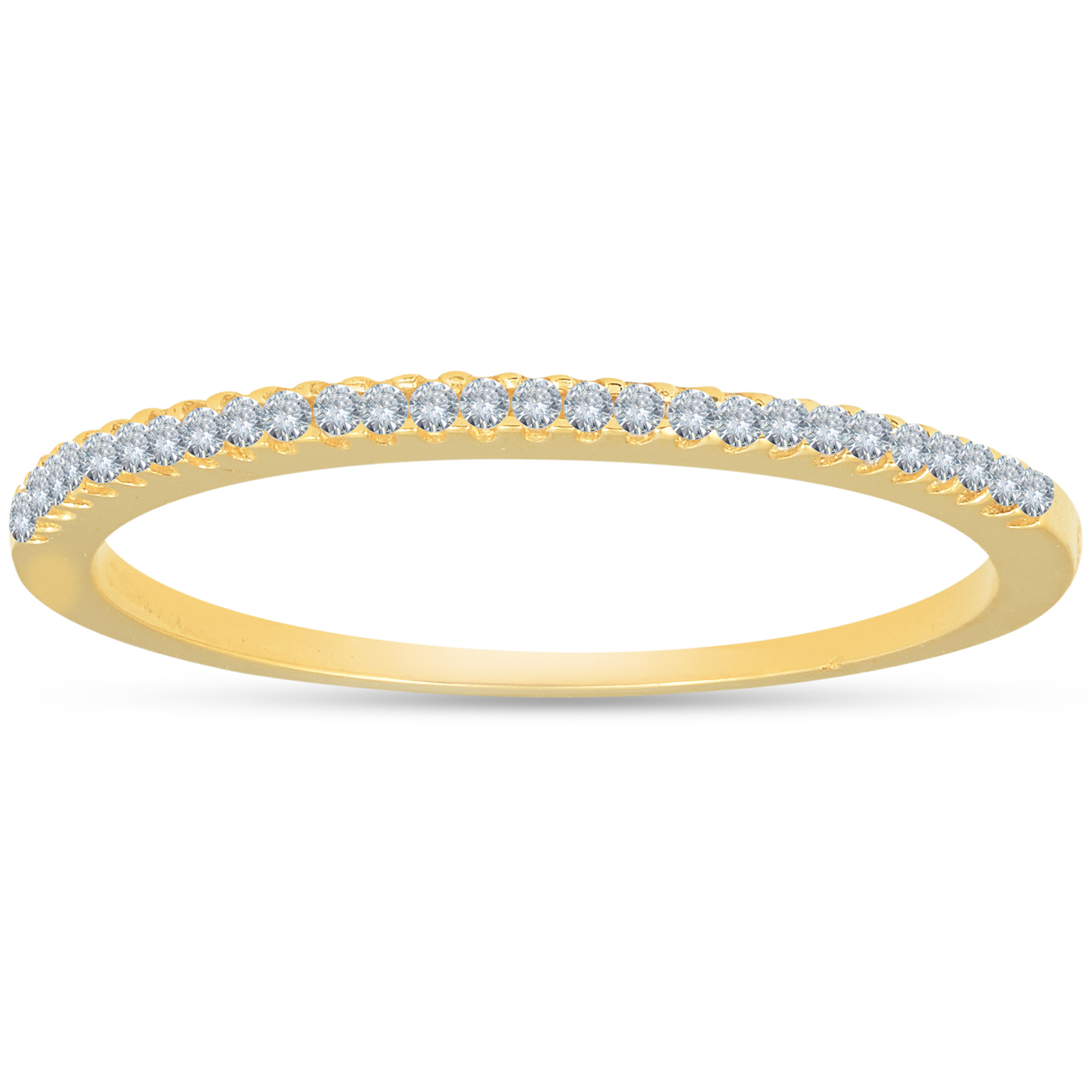 1/10ct Diamond Wedding Ring 14k Yellow Gold (I-J, I2-I3)