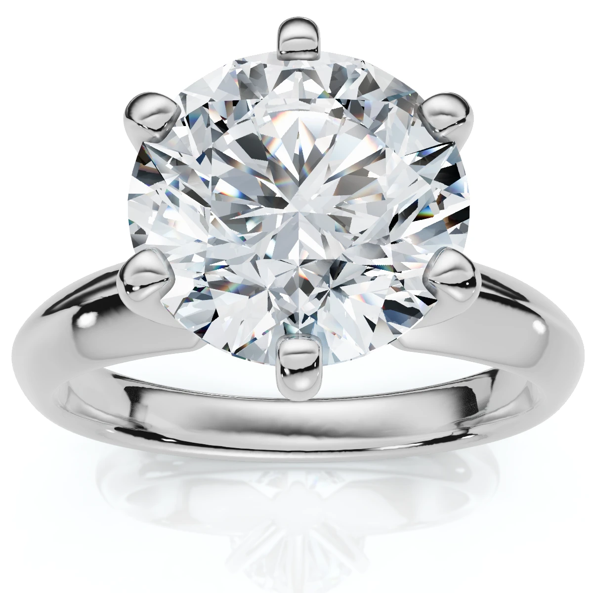 2 1/2 Carat Certified Diamond Solitaire Engagement Ring 14k Gold Lab Grown (H-I, VS2-SI1)