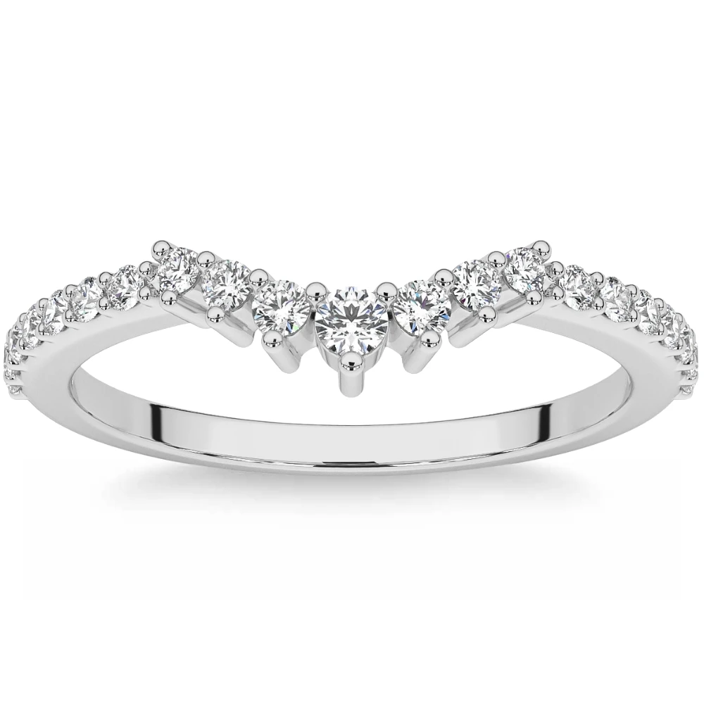 1/3Ct Round Cut Wedding Ring Anniversary Band 14k Gold Lab Grown (G-H, VS2-SI1)