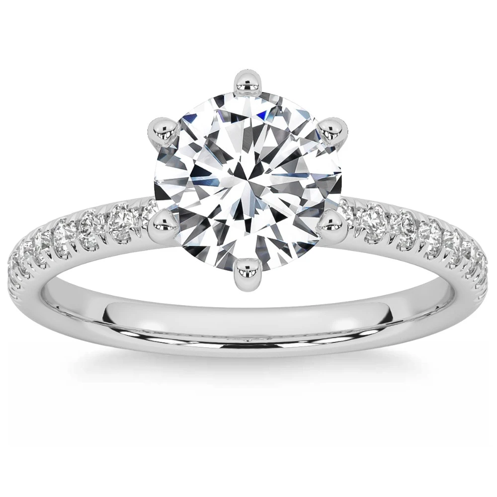 1.58Ct Diamond Engagement Ring 14k Gold Lab Grown (G-H, VS2-SI1)