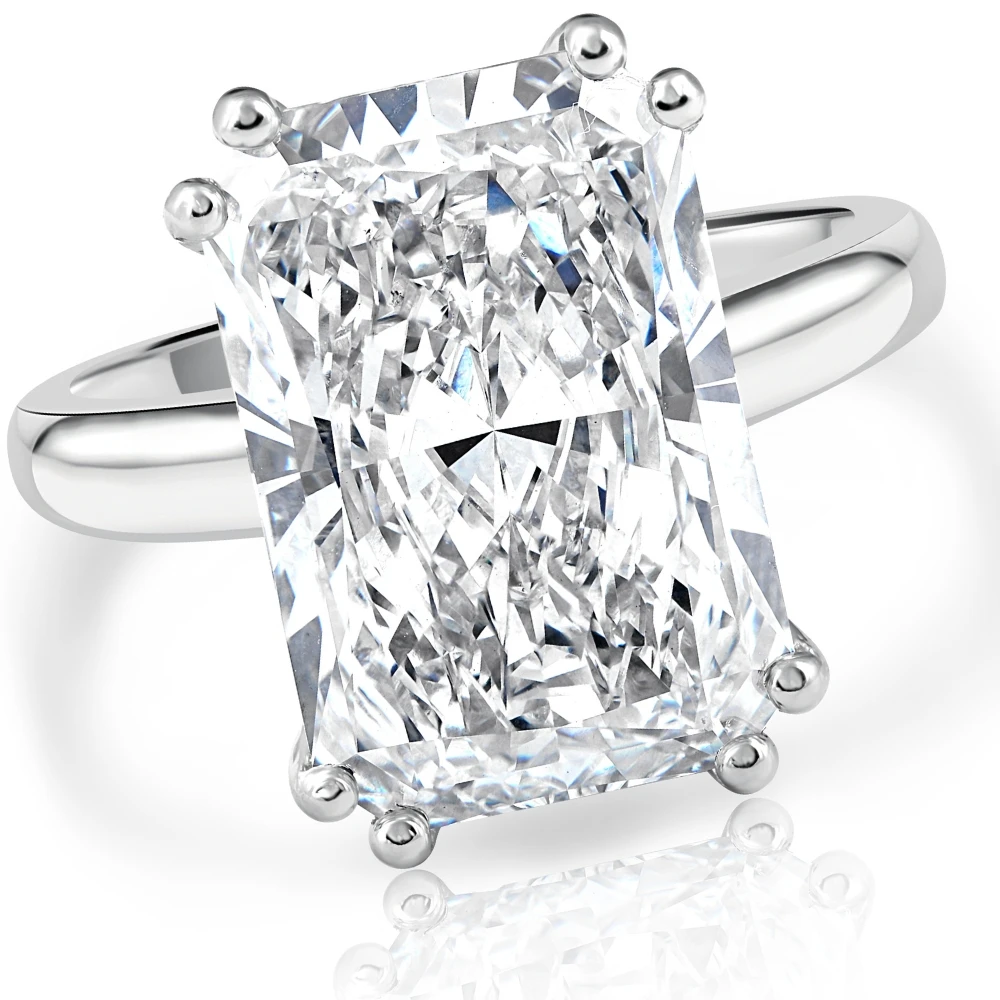Certified 4.00Ct Radiant Cut Diamond Engagement Ring White Gold Lab Grown (G-H, VS)
