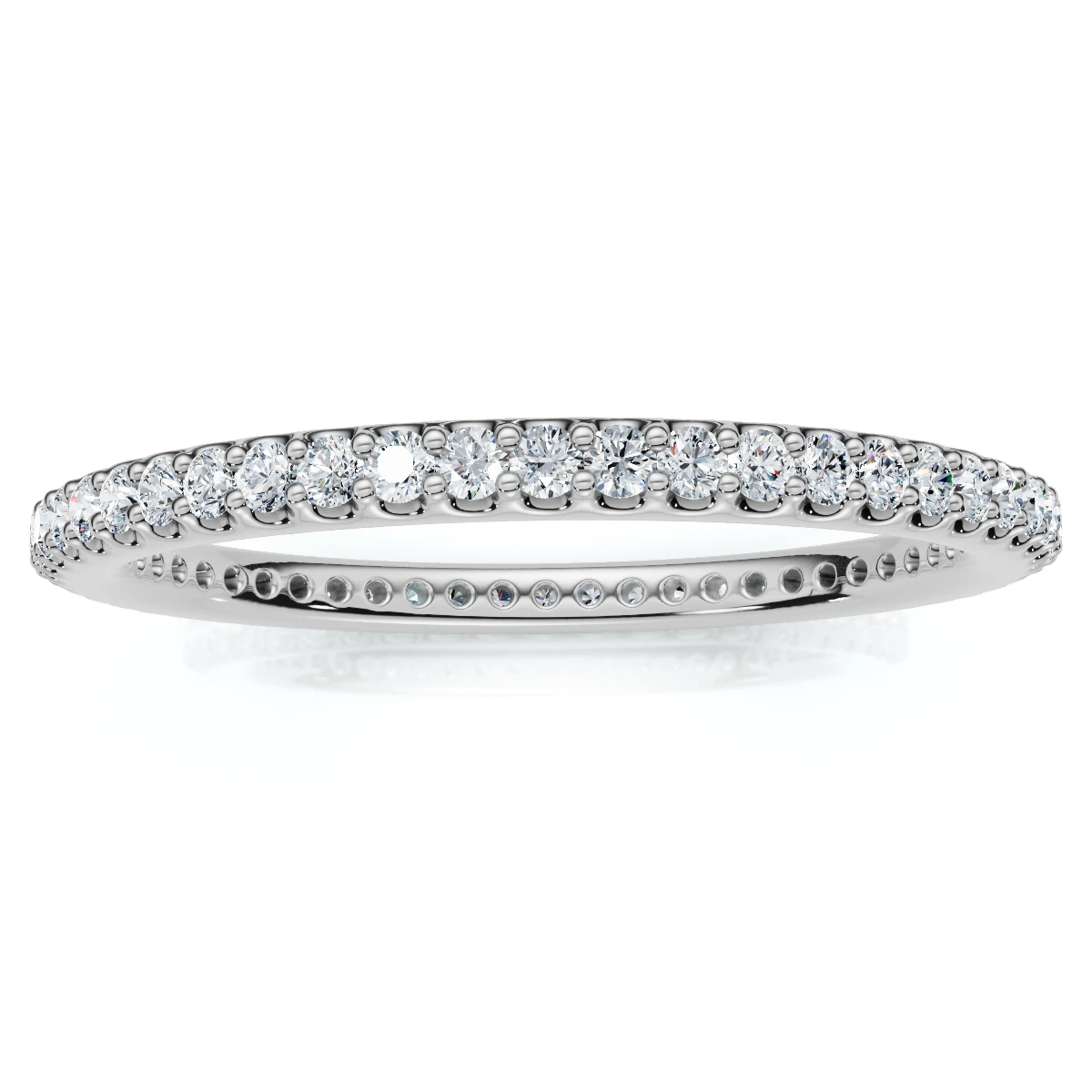 1/3Ct Diamond Eternity Ring Stackable Wedding Band Gold Lab Grown (F-G, VS)
