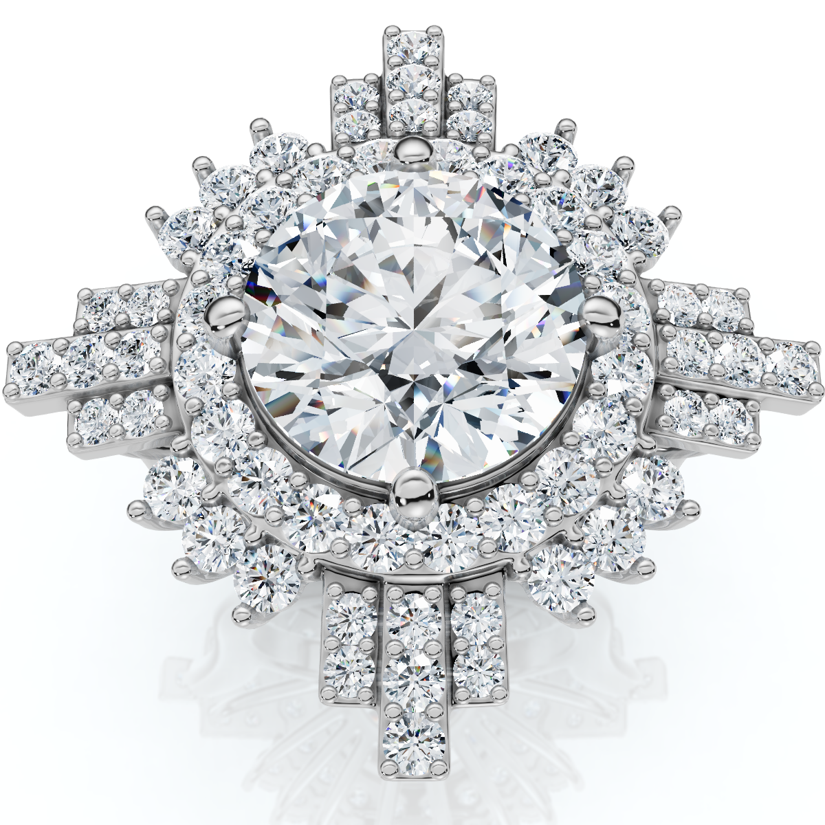 Certified 2.50 - 6.50Ct Diamond Hailee Engagement Ring 14k Gold Lab Grown (G-H, VS2-SI1)