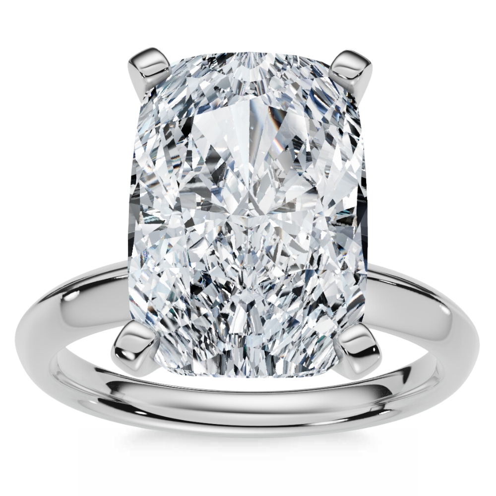 Certified 5Ct Elongated Cushion Diamond Engagement Ring Lab Grown (F-G, VS)