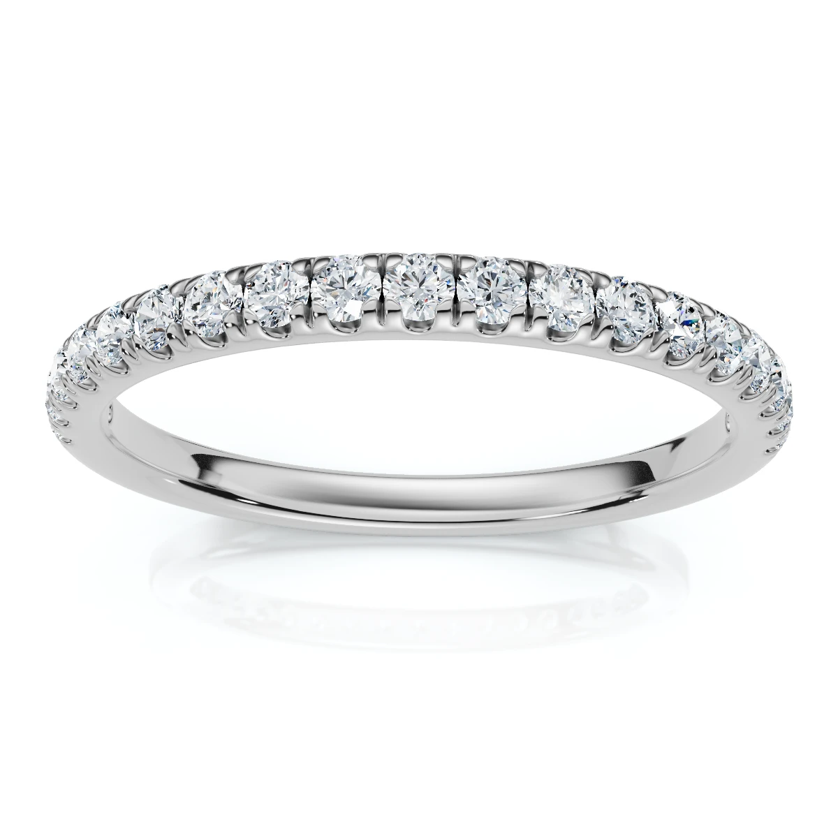 1/4Ct Pave Diamond Wedding Ring 14k Gold or Platinum Anniversary Band Lab Grown (F-G, VS)