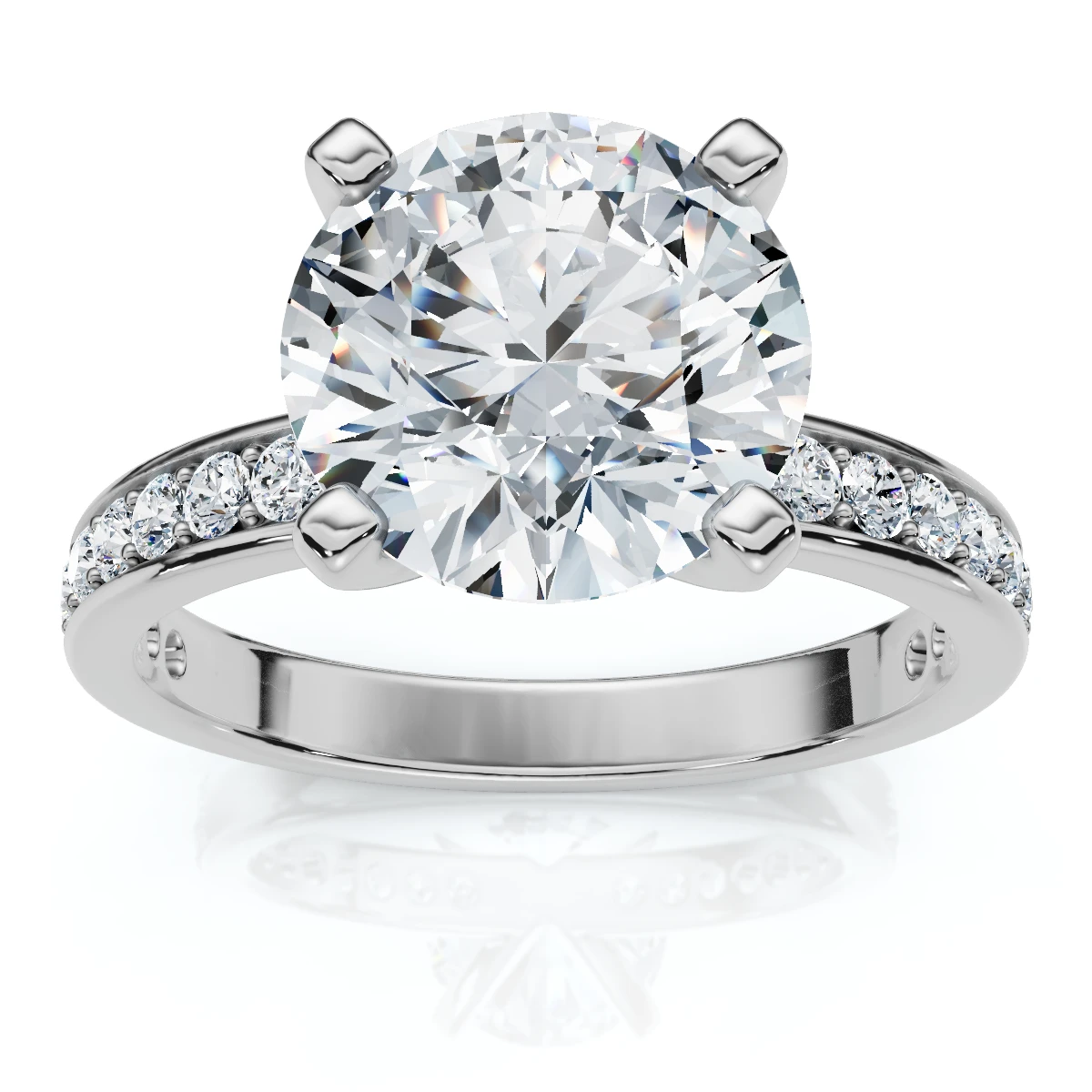 Certified 2 1/4Ct Karthy Diamond Engagement Ring 14k Gold or Platinum Lab Grown (E-F, VS)