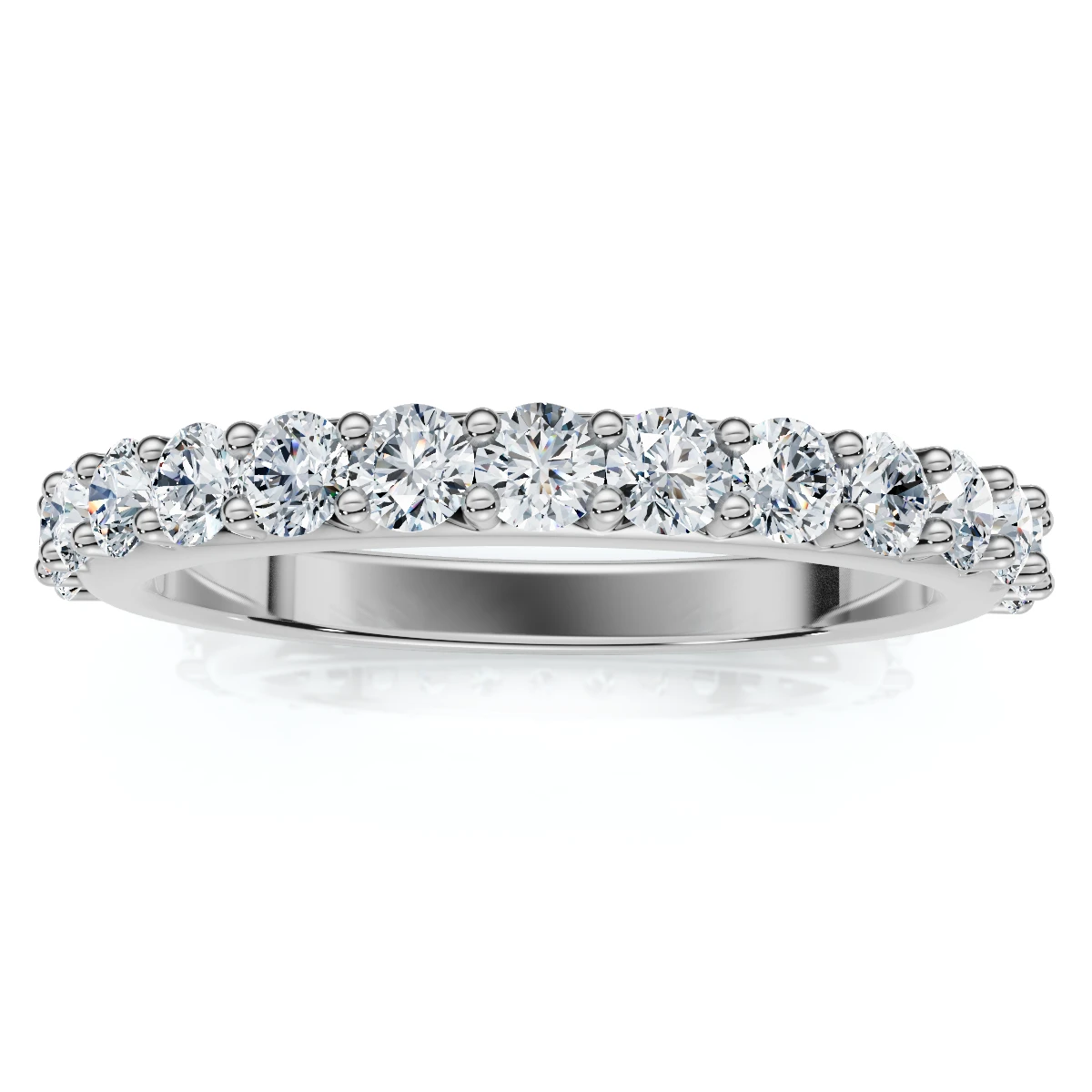 1/2Ct Diamond Anniversary Wedding Ring 14k Gold Lab Grown EF/VS (E-F, VS)