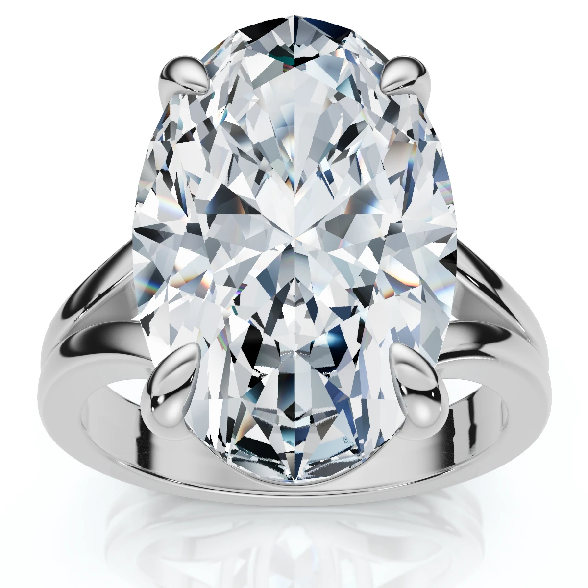 Certified 5Ct Abner Oval Solitaire Diamond Engagement Ring 14k Gold Lab Grown (F-G, VS)