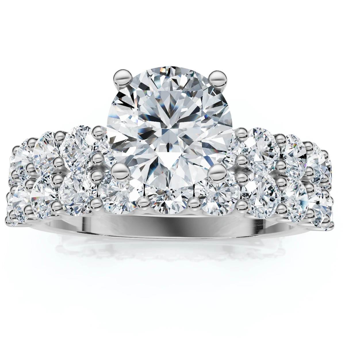 2 1/2Ct Celeste Diamond Engagement Ring Set 10K Gold Lab Grown (E-F, VS)