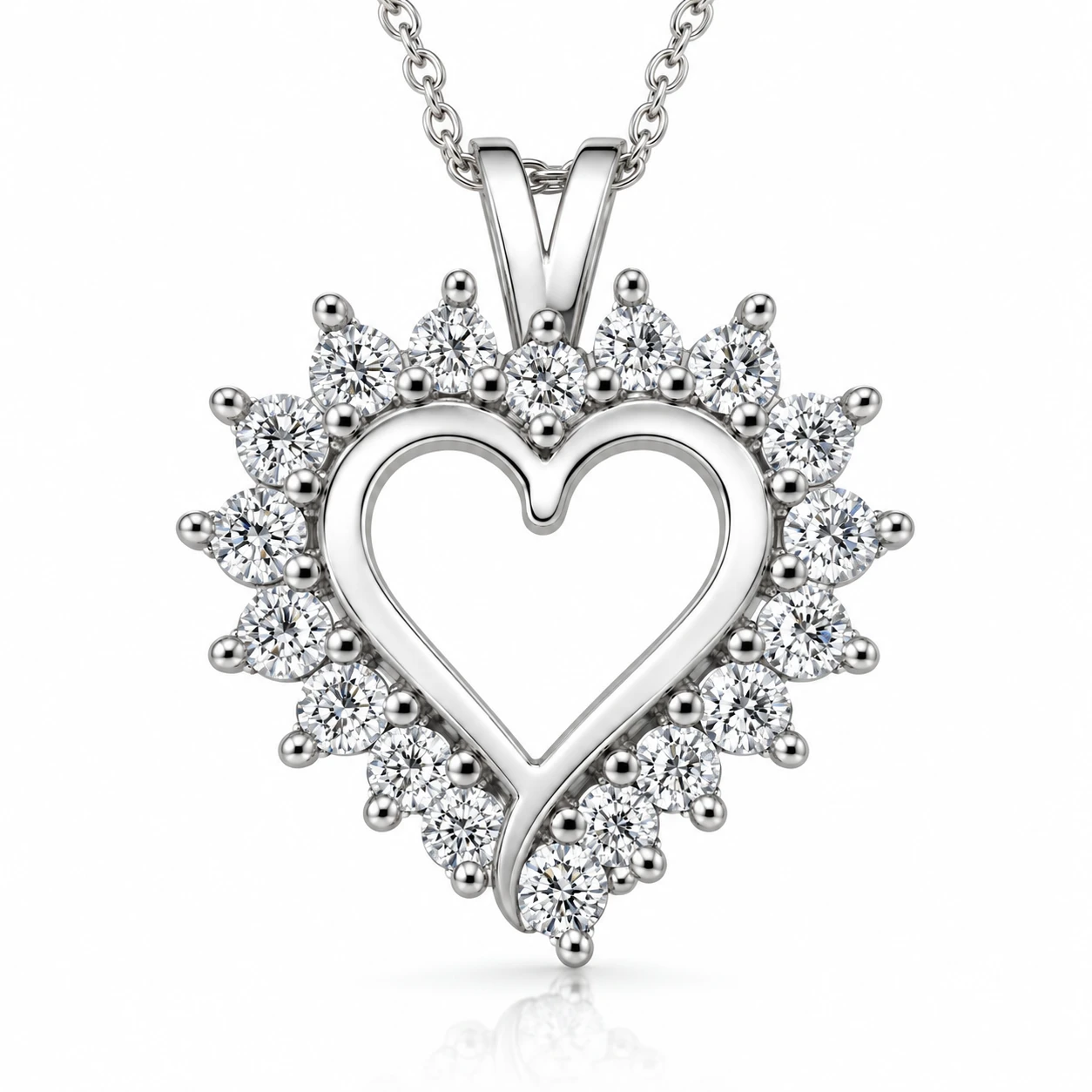 1/2Ct Diamond Diamond Pendant Necklace in 14k Gold Lab Grown (F-G, VS)