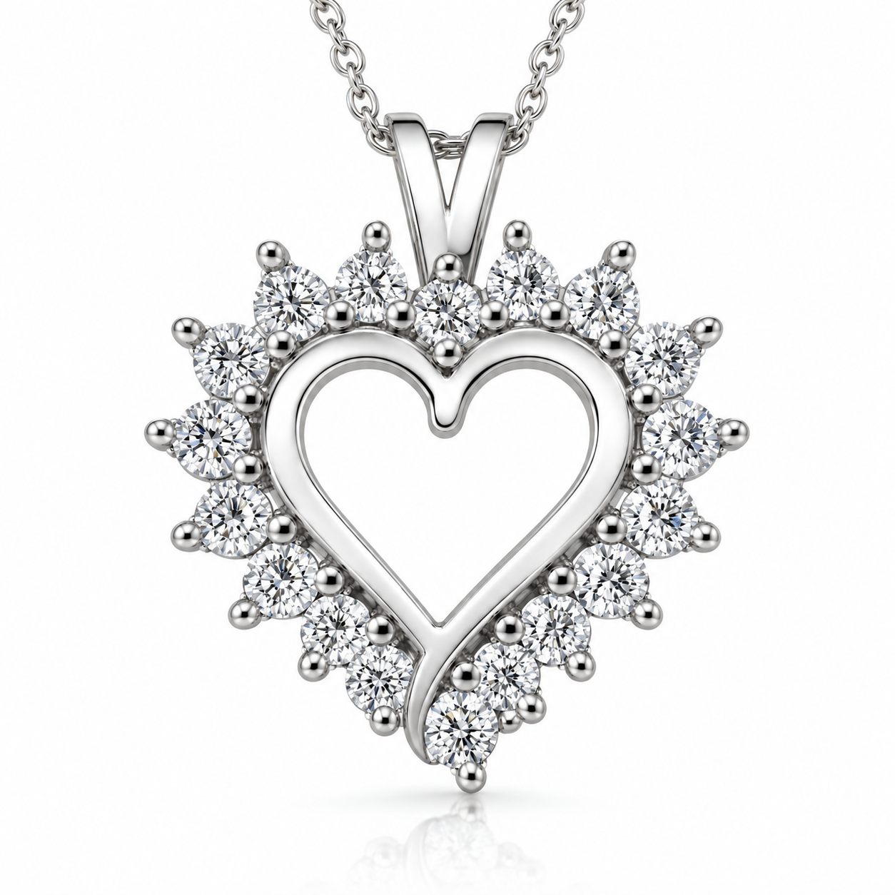 1/2Ct Diamond Petite Diamond Pendant Necklace in 14k White, Yellow, or Rose Gold (G-H, I1)