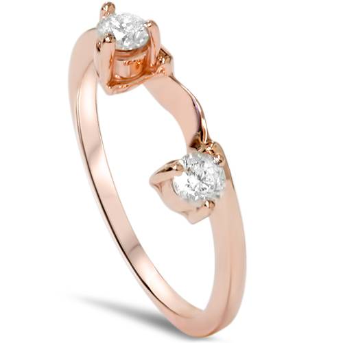 1/4ct Diamond Guard Ring Enhancer 14K Rose Gold (G-H, I1)