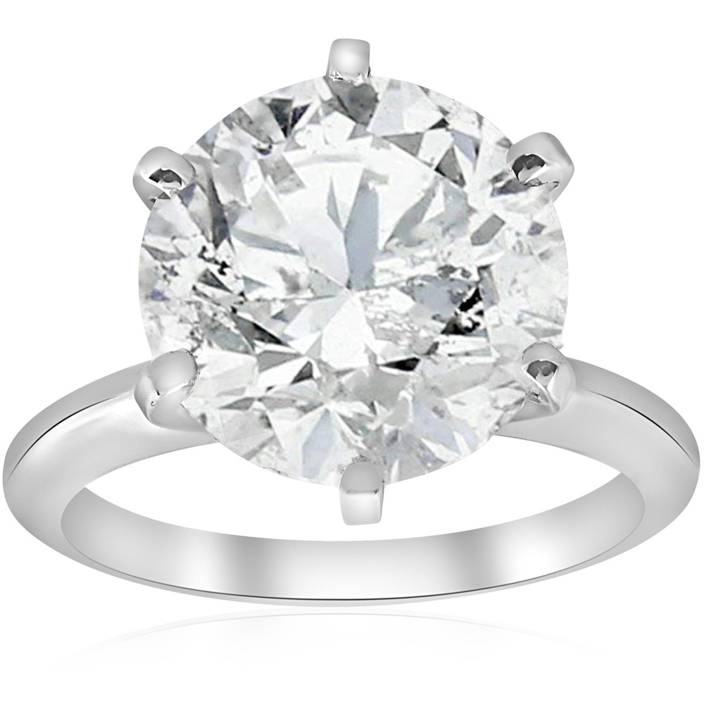 Dazzlingrock Collection 0.25 Carat Black Diamond Solitaire Pendant - 14K White Gold, 18" Chain