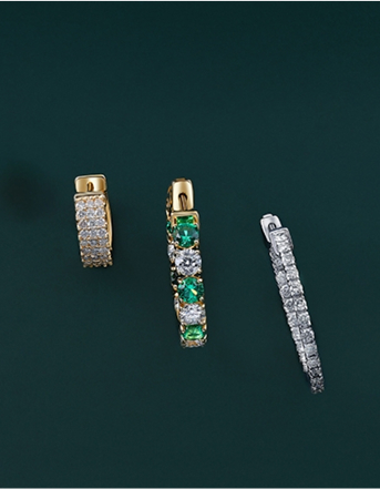 White Gold Diamond Earrings