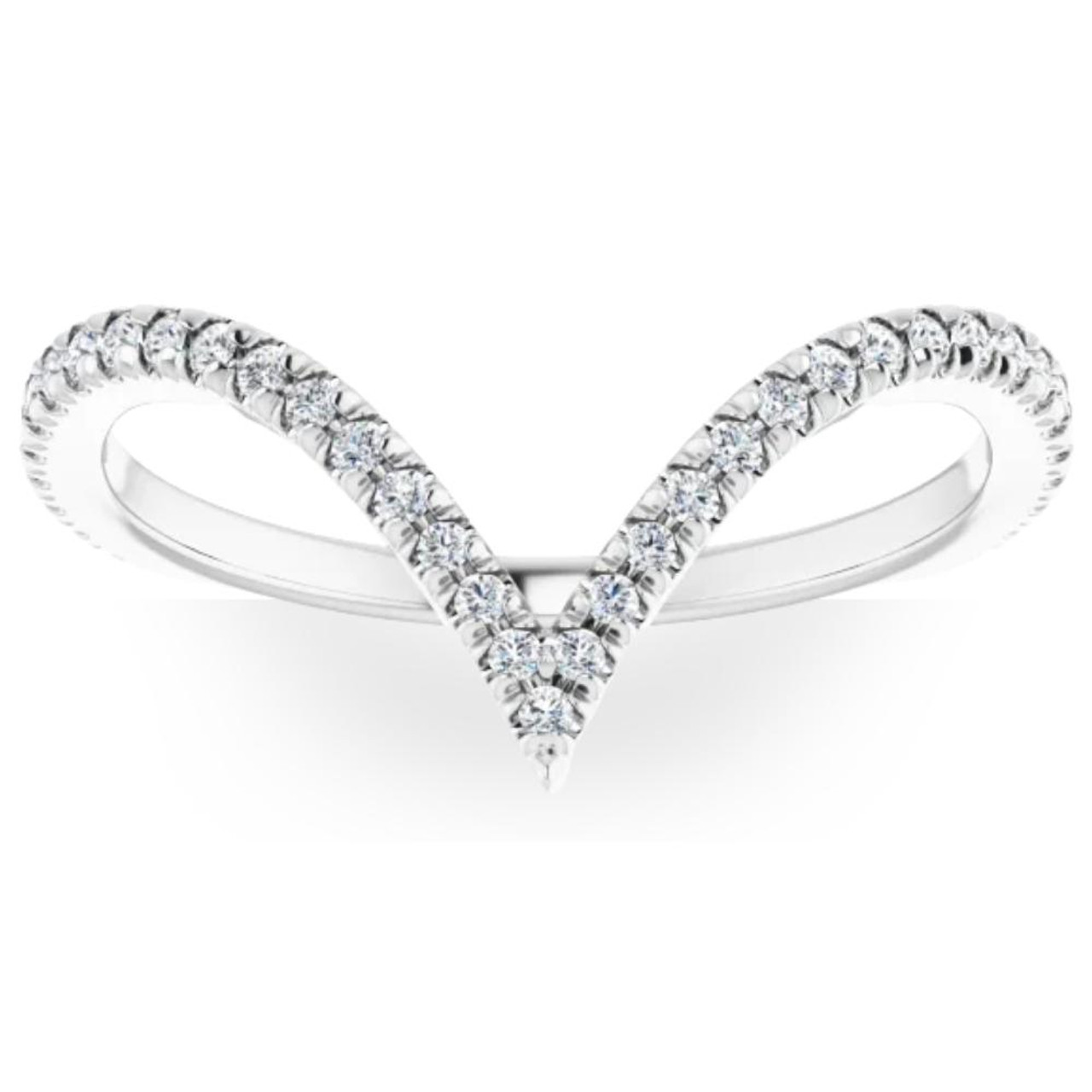 New Jewelry Trends 2024 Trends To Look Out For Pompeii3 Com   Diamond V Shape Stackable Ring 