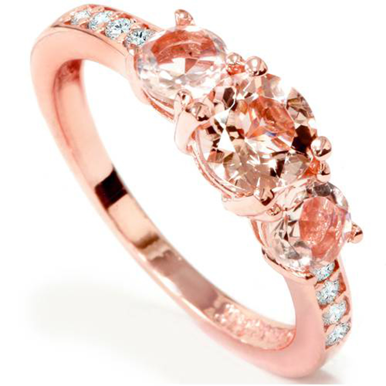 morganite diamond ring