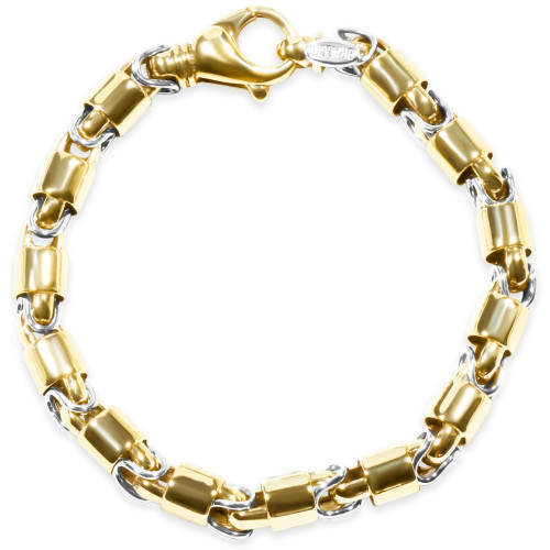Men's Link 14k Gold (53gram) or Platinum (85gram) 8mm Bracelet 8.75