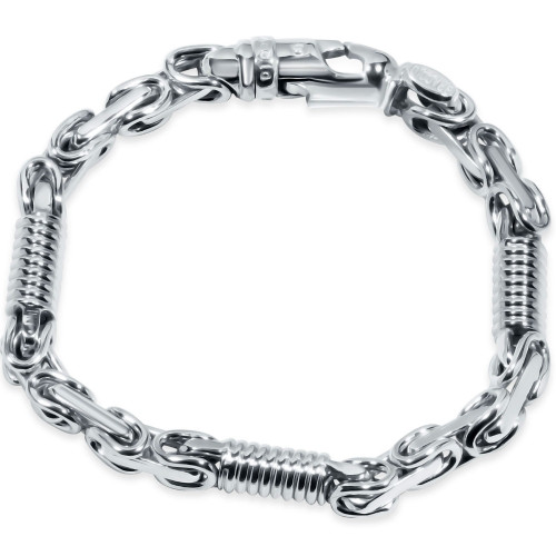 Men's Byzantine Round Link 14k Gold (59gram) or Platinum (96gram